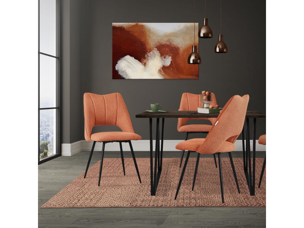 Lot de 2 chaises de salle à manger chaise de cuisine chaise de salon chaise rembourrée dossier