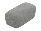 Pouf en Strukturstoff - gris clair - Doucezen