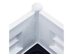 Jardinière lit surélevé plantes blanche 100x43x35 cm 02 0001224