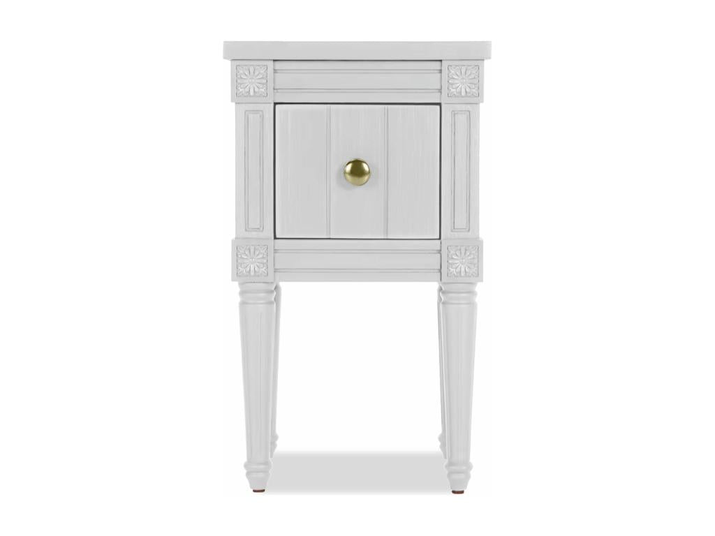 Lot de 2 Tables de Chevet Doucezen 58cm Blanc