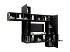 Ensemble de meubles TV 10 pcs Noir Bois d'ingénierie
