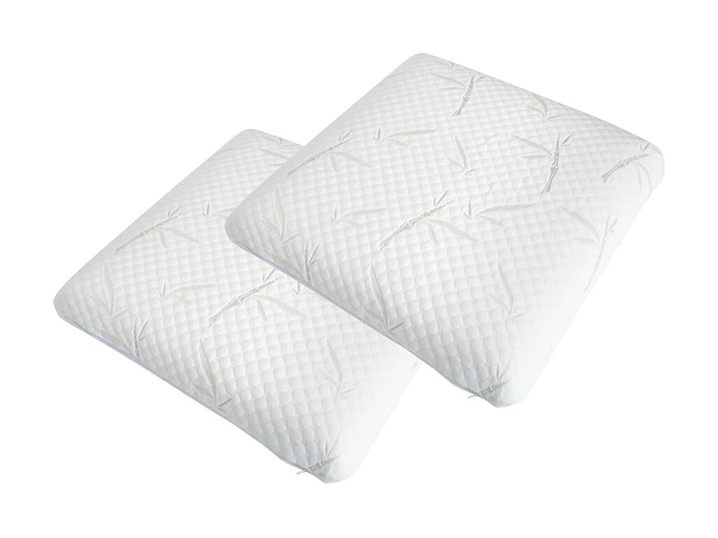Doucezen - Lot de 2 oreillers 60x60 cm SERENITE - Mousse avec Mémoire de forme