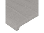 Têtes de lit 2 pcs Gris clair 80x5x78/88 cm Tissu