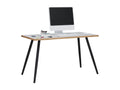 Bureau Homzora Table d'ordinateur Table de bureau Scandinave Rétro Look Salia 138x50 cm Noir / Blanc