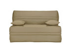 Banquette BZ tissu matelas Doucezen 15cm Doucezen 140x200-Couleur Beige-Coffre de rangement Avec rangement