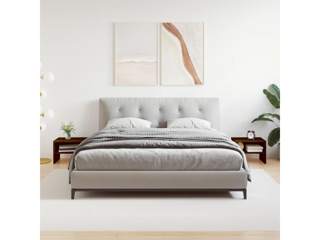 Tables de chevet 2pcs Chêne marron 40x30x30cm Bois d'ingénierie