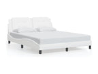 Cadre de lit sans matelas blanc 160x200 cm similicuir