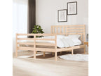 Cadre de lit sans matelas 150x200 cm bois massif