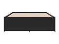 Cadre de lit sans matelas noir 120x200 cm