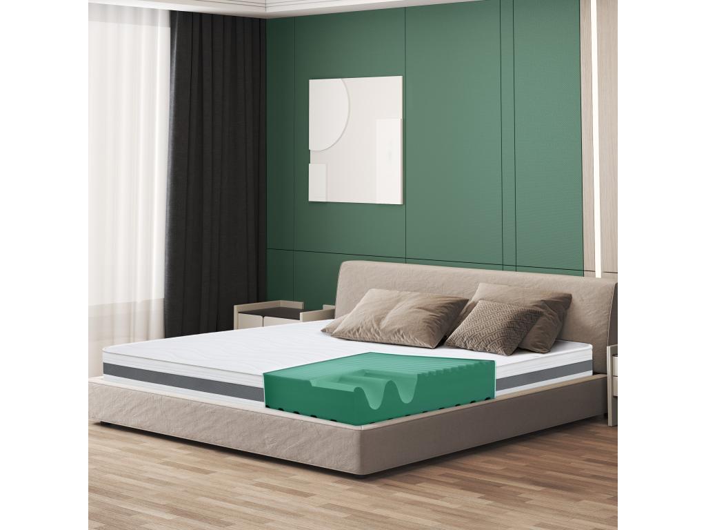 Matelas Simple 75x140 à mémoire orthopédique - Hauteur 16 cm - Made in Italy