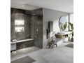 Receveur de douche à carreler 120x90 Doucezen primo revêtement Doucezen marble grey brown colle bonde verticale Doucezen étancheité