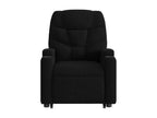 Fauteuil inclinable de massage électrique Noir Tissu