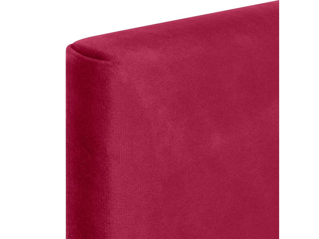 Doucezen Tête de Lit Velours Lisse 110x50 Lits 105 - Rouge