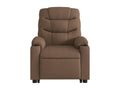 Fauteuil inclinable de massage électrique Marron Tissu