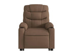 Fauteuil inclinable de massage électrique Marron Tissu