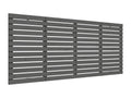 Tête de lit murale Gris 156x3x91.5 Bois massif de pin