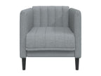 Fauteuil gris clair tissu
