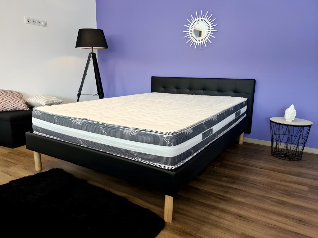 Homzora Matelas 80x200x22 cm Oreiller Mémoire Alèse - Très Ferme - Face Hiver Laine - Homzora rembourrage 10