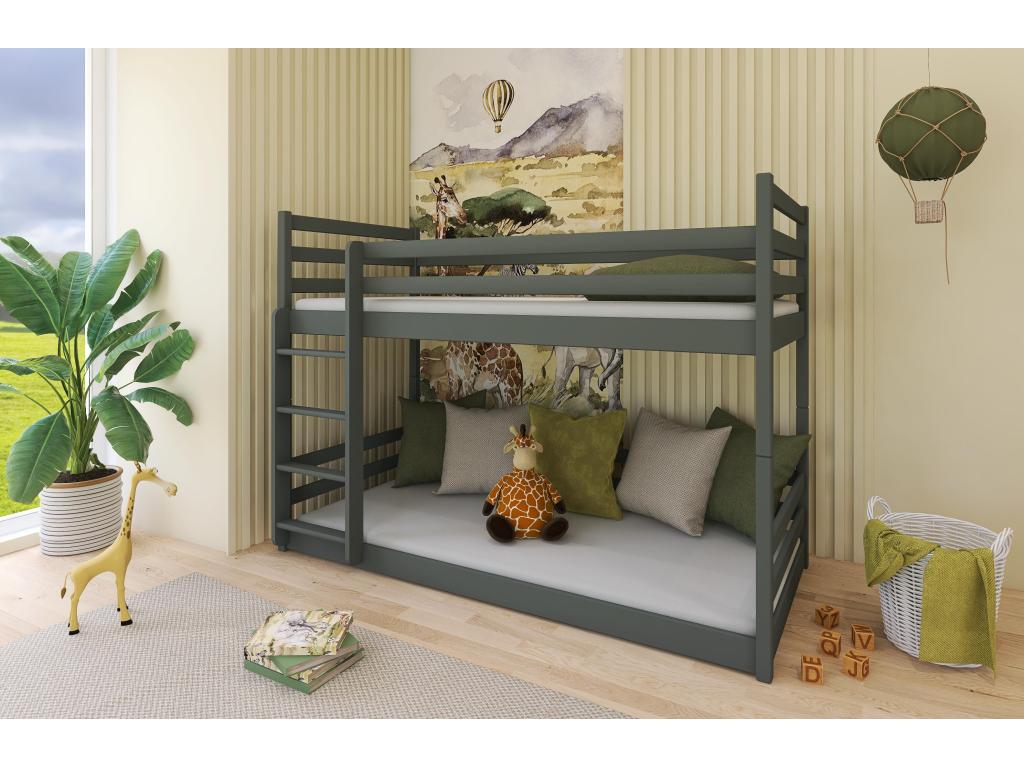 Lits superposés MINI BB014 80x190 cm Graphite