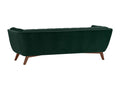 Canapé 3 places en velours vert foncé - Doucezen