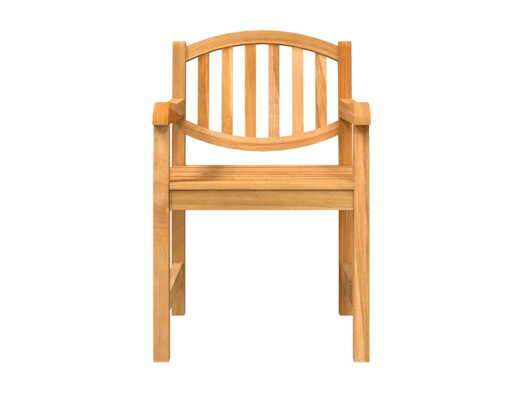 Ensemble à manger de jardin 5pcs Bois de teck massif