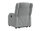 Fauteuil inclinable électrique gris clair tissu