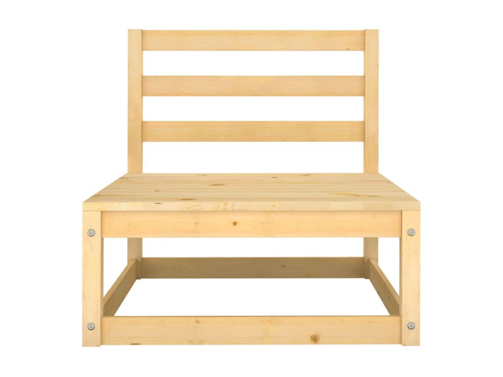 Salon de jardin 5 pcs Bois de pin massif