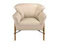 Fauteuil en cuir sable 5129 Homzora
