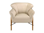 Fauteuil en cuir sable 5129 Homzora