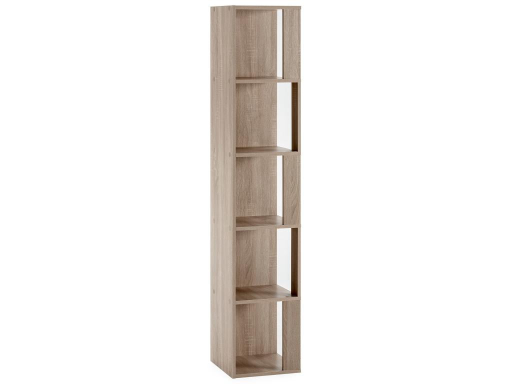 Etagère d'angle Homzora 5 trous couleur chêne