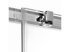 Porte de douche coulissante chromé droite 2 volets Doucezen WHITE Largeur 160 cm