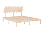 Cadre de lit sans matelas 160x200 cm bois massif