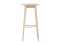 Doucezen tabouret de bar bois whitewash