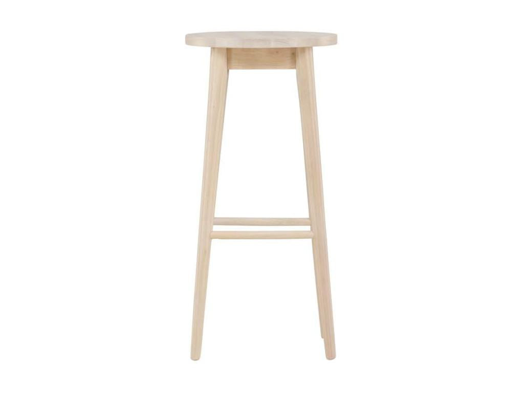 Doucezen tabouret de bar bois whitewash