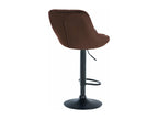 Tabouret de bar - Tissu / Noir - Marron - Homzora