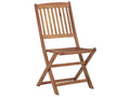 Chaises pliables de jardin 4 pcs avec coussins Bois d'Homzora 46