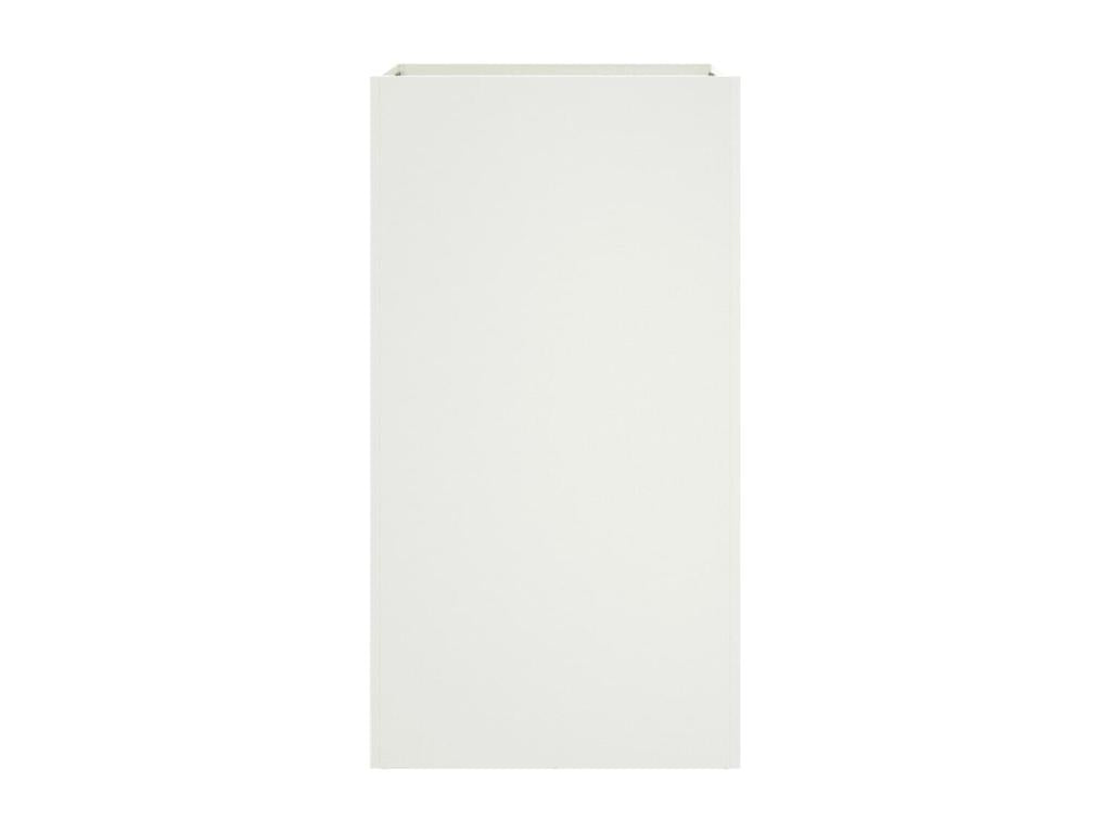 Jardinière blanc 42x38x75 acier laminé à froid
