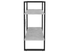 Bibliothèque à 2 niveaux Gris béton 80x30x70