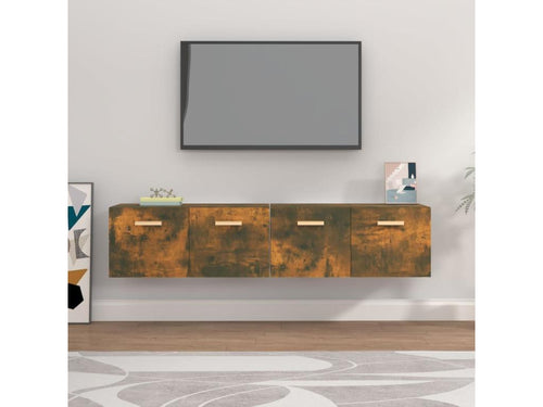 Armoires murales 2pcs Chêne fumé 80x35x36.5cm Bois d'ingénierie