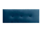 Homzora Tête de Lit Velours Lisse avec Boutons 135x50 Lits 120/135/140 - Bleu