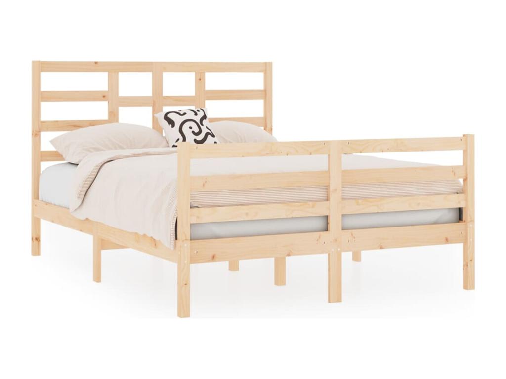 Cadre de lit Bois massif 120x190 cm Petit Double