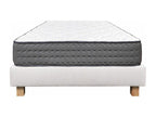 Doucezen - Ensemble Matelas Mousse Ep.20cm Sommier Tapissier Beige 90x190 cm
