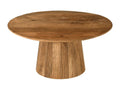 Homzora-Table basse ronde D.80 cm en Manguier massif