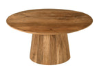 Homzora-Table basse ronde D.80 cm en Manguier massif