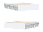 Cadre de lit sans matelas blanc 140x200 cm