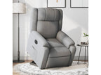 Fauteuil inclinable électrique gris clair tissu