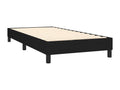 Sommier à Doucezen de lit avec matelas et LED Noir 90x200cm Tissu