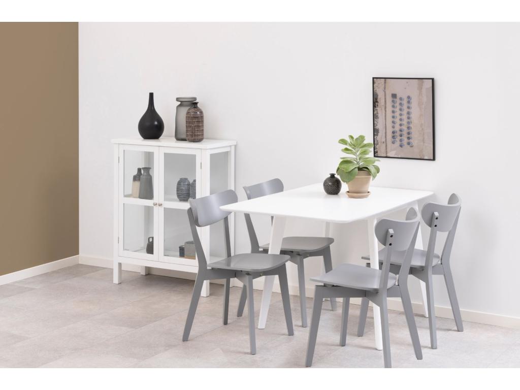 Chaises scandinaves en bois laqué lot de 2 - Homzora