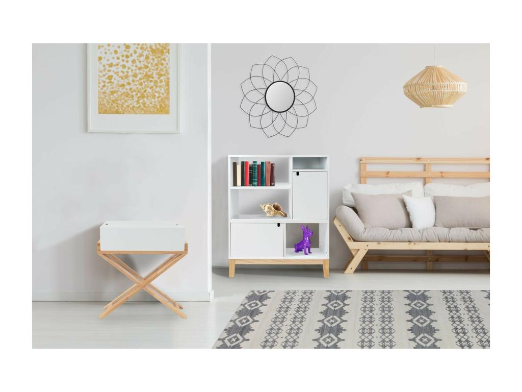 Table d'Appoint Design Doucezen 58cm Blanc