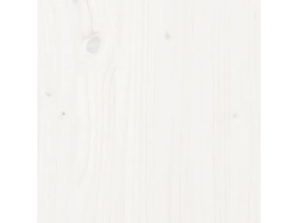 Cadre de lit sans matelas blanc 135x190 cm bois massif